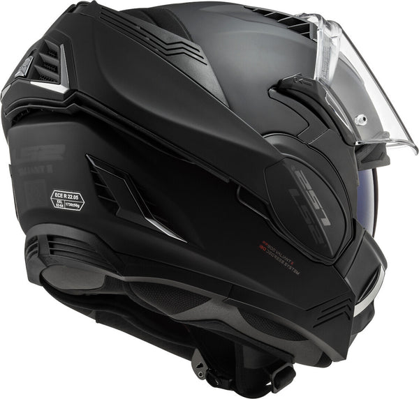 LS2 Valiant II Solid - Matt Black - Casco Modulare Apribile – Iannone Moto