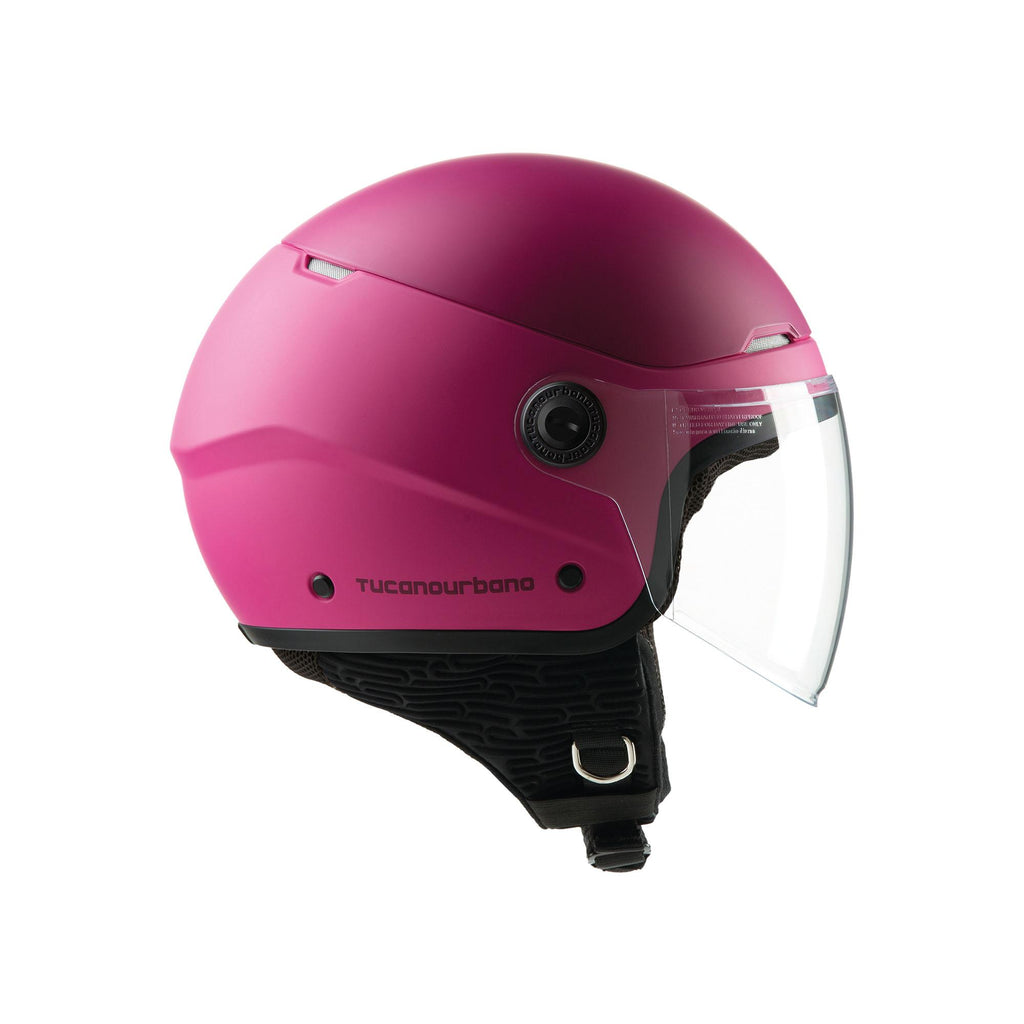 Casco Demi-Jet doppia Visiera Tucano Urbano EL POP colore BOUGANVILLE OPACO *