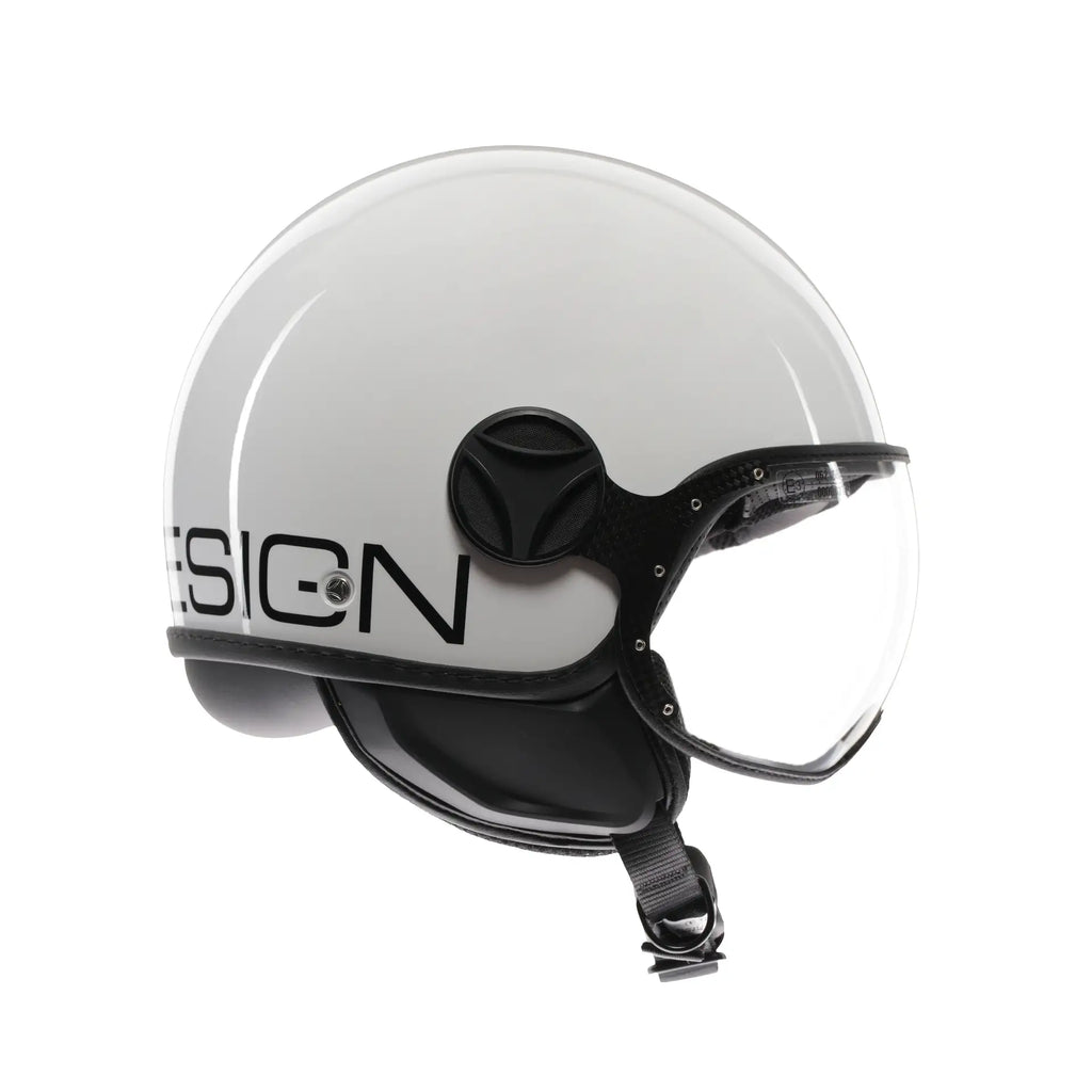 *MOMO DESIGN CLASSIC FIGHTER WHITE/BLACK DOPPIA VISIERA