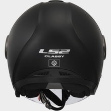 Carica l&#39;immagine nel visualizzatore di Gallery, LS2 CLASSY OF 620 - SOLID MATT BLACK - CASCO JET *