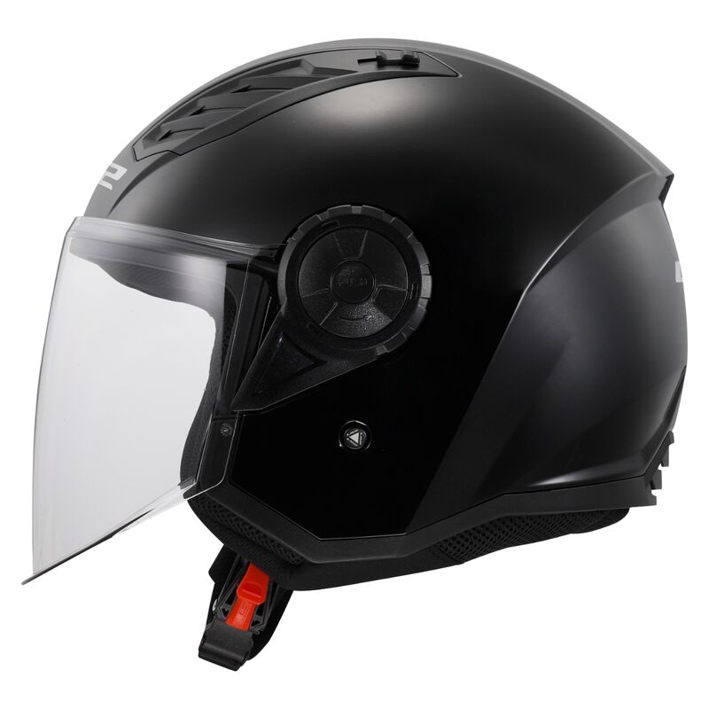 LS2 AIRFLOW II MATT BLACK (NERO MATTO) CASCO JET VISIERA OF616