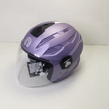 Carica l&#39;immagine nel visualizzatore di Gallery, DURALEU TRENDY Casco jet visiera - GLICINE OPACO *