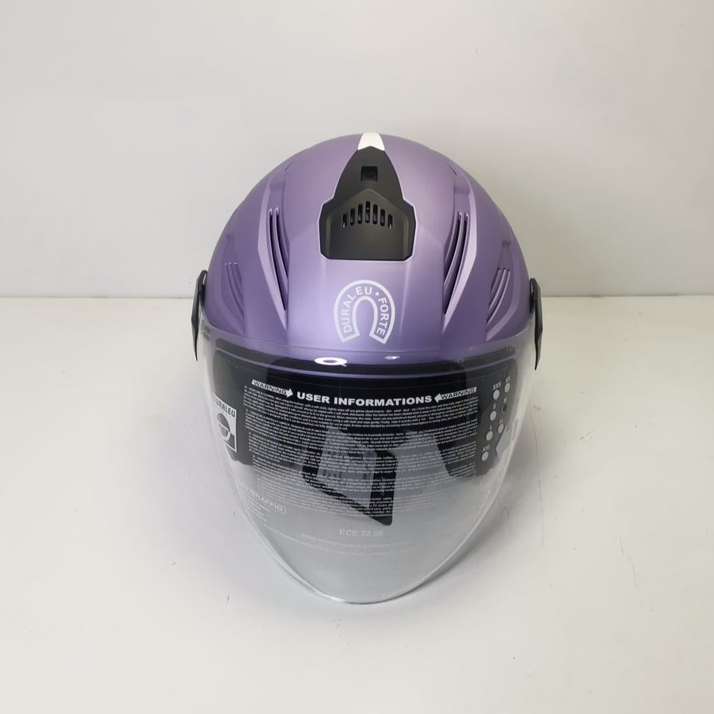 DURALEU TRENDY Casco jet visiera - GLICINE OPACO *