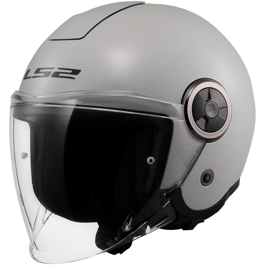 LS2 CLASSY OF 620 - SOLID PEARL GREY - CASCO JET *