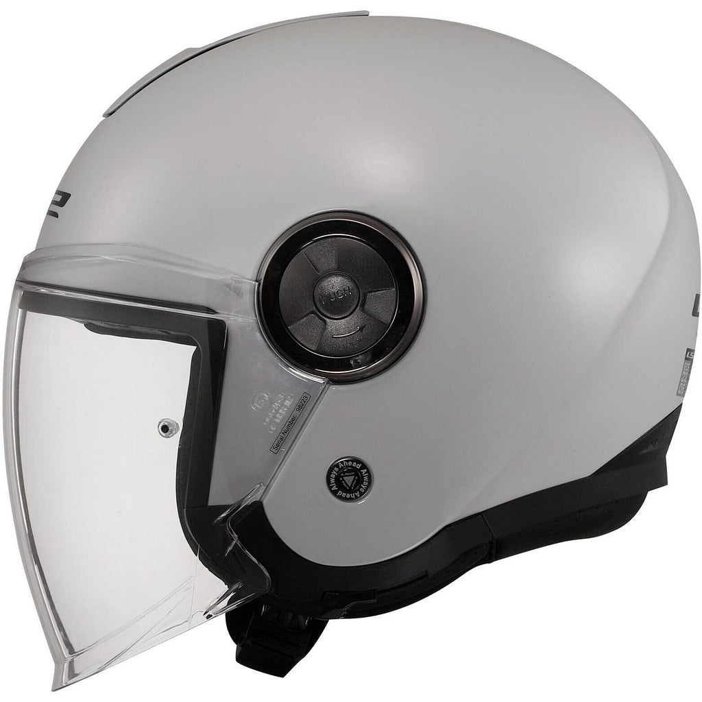 LS2 CLASSY OF 620 - SOLID PEARL GREY - CASCO JET *