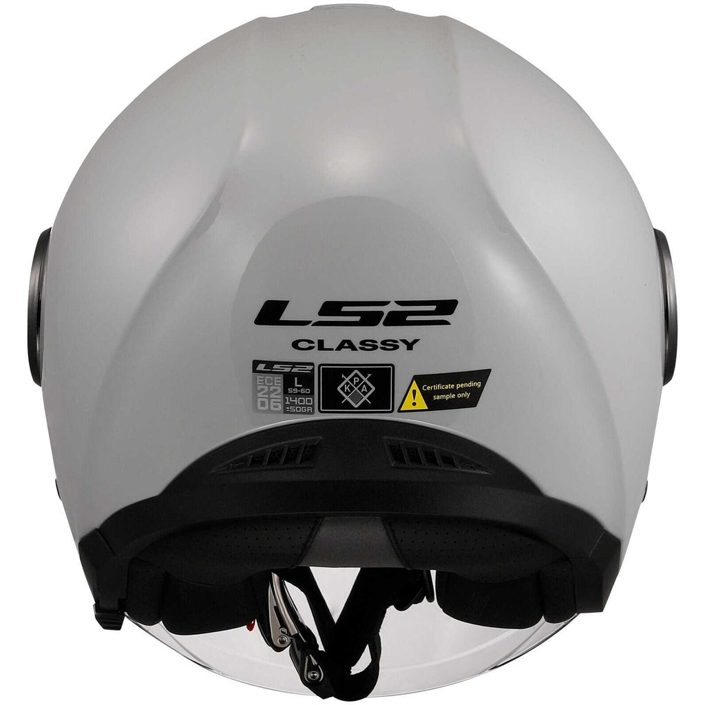 LS2 CLASSY OF 620 - SOLID PEARL GREY - CASCO JET *