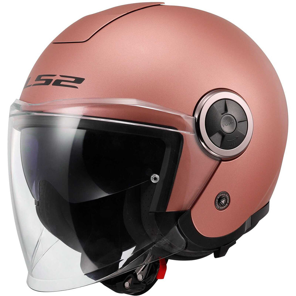 LS2 CLASSY OF 620 - SOLID MATT GOLD PINK - CASCO JET *