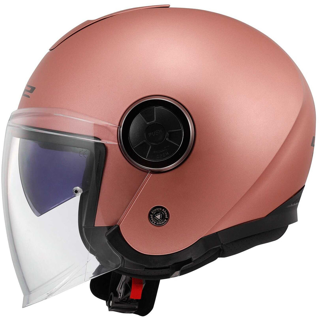 LS2 CLASSY OF 620 - SOLID MATT GOLD PINK - CASCO JET *