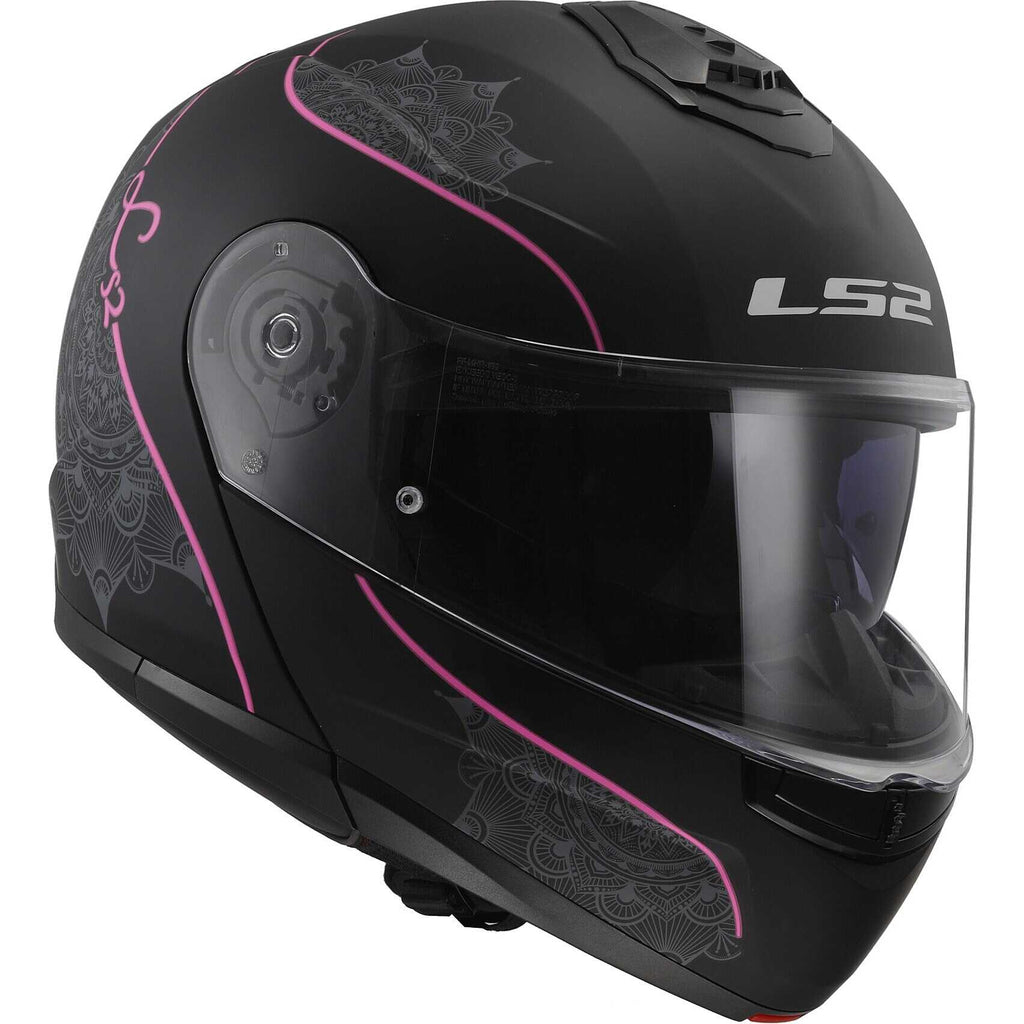 LS2 Strobe 2 FF908 -  Matt Black Pink- Casco Modulare *