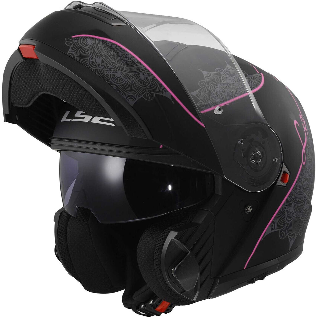 LS2 Strobe 2 FF908 -  Matt Black Pink- Casco Modulare *