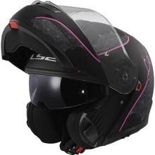 Carica l&#39;immagine nel visualizzatore di Gallery, LS2 Strobe 2 FF908 -  Matt Black Pink- Casco Modulare *