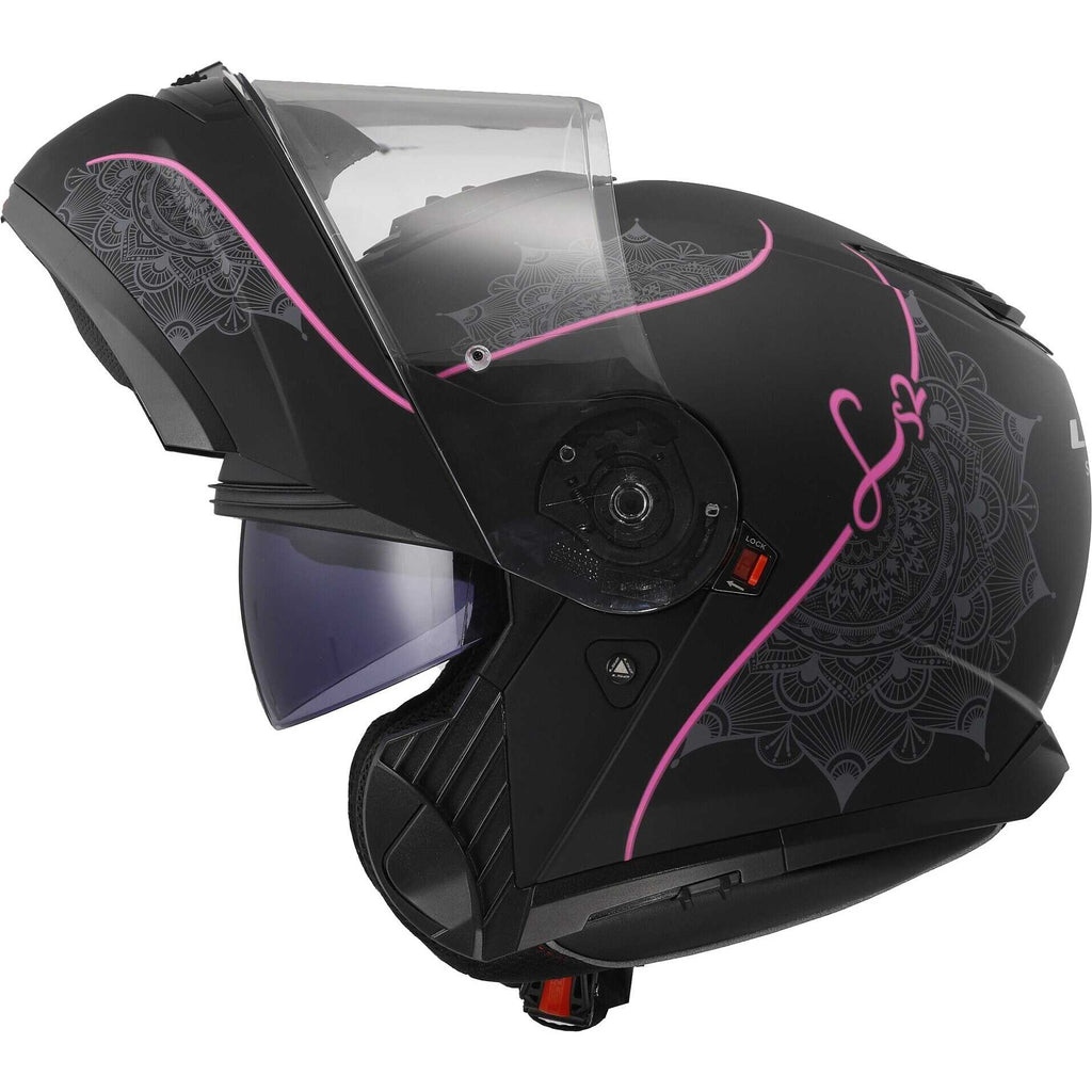 LS2 Strobe 2 FF908 -  Matt Black Pink- Casco Modulare *