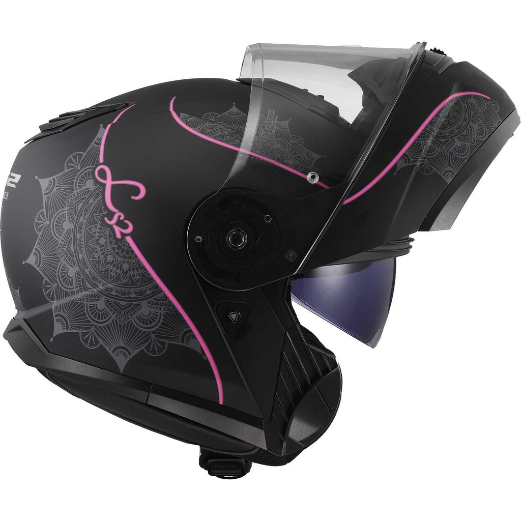 LS2 Strobe 2 FF908 -  Matt Black Pink- Casco Modulare *