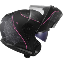 Carica l&#39;immagine nel visualizzatore di Gallery, LS2 Strobe 2 FF908 -  Matt Black Pink- Casco Modulare *