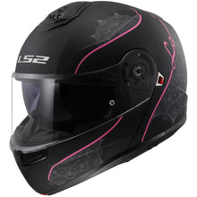 Carica l&#39;immagine nel visualizzatore di Gallery, LS2 Strobe 2 FF908 -  Matt Black Pink- Casco Modulare *